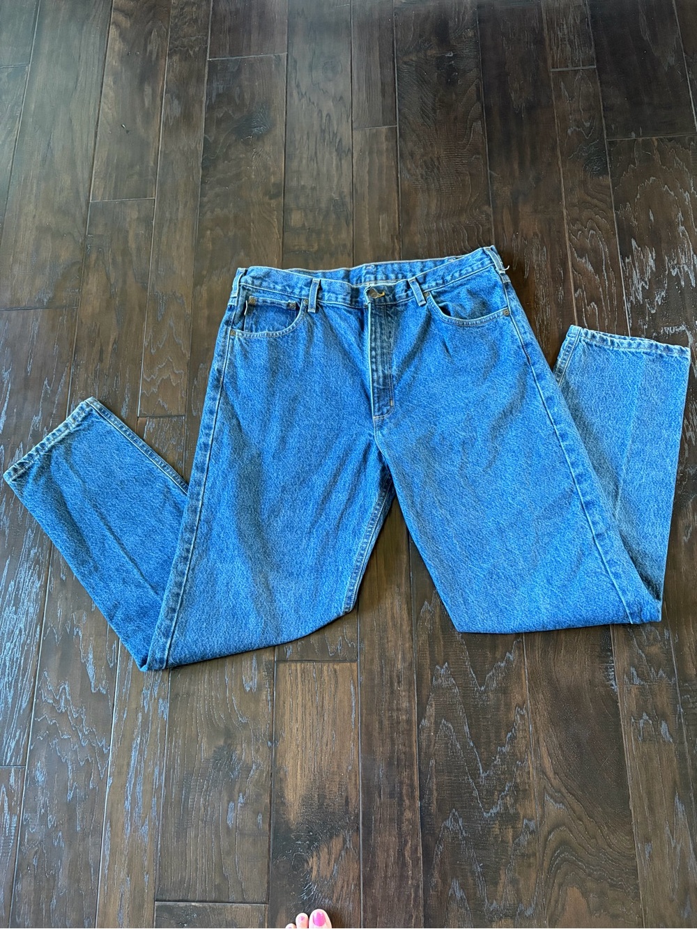 Carhartt Men's Relaxed Fit Blue Denim Jeans Sz 38 x 34 100% Cotton - Picture 8 of 11